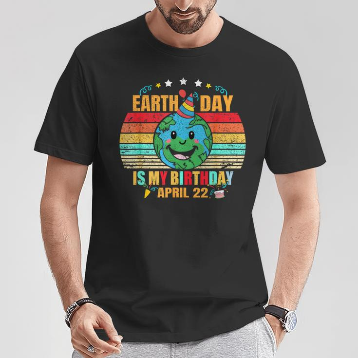22 April Happy Earth Day It's My Birthday Earth Day T-Shirt Unique Gifts