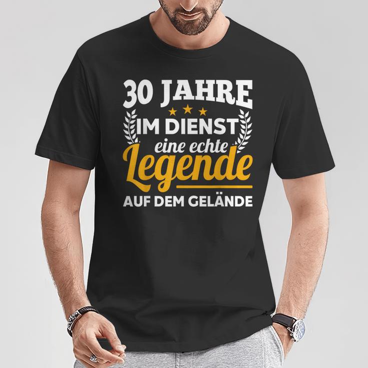 30 Jahre Im Dienst Legend Auf Dem Geränste Service Anniversary T-Shirt Lustige Geschenke