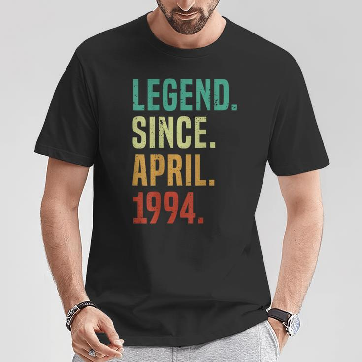 30 Years Old Legend Since April 1994 30Th Birthday T-Shirt Funny Gifts