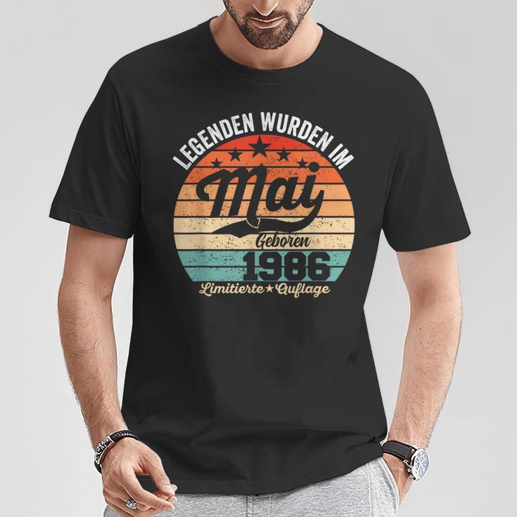 38 Geburtstag Geschenk Mann Legenden Sind Im Mai 1986 T-Shirt Lustige Geschenke