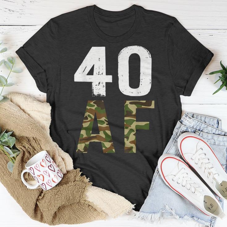 40 Af Vintage 40Th Birthday Military T-Shirt Unique Gifts