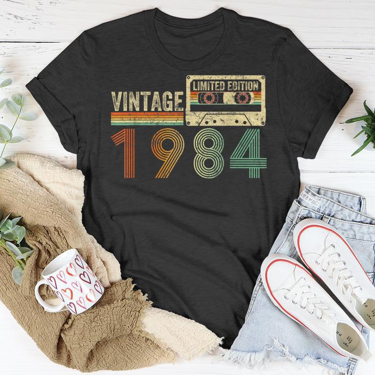 40 Year Old Vintage 1984 40Th Birthday Cassette Tape T-Shirt Unique Gifts