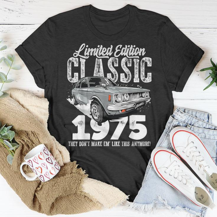 48Th Birthday Vintage Classic Car 1975 B-Day 48 Year Old T-Shirt Unique Gifts