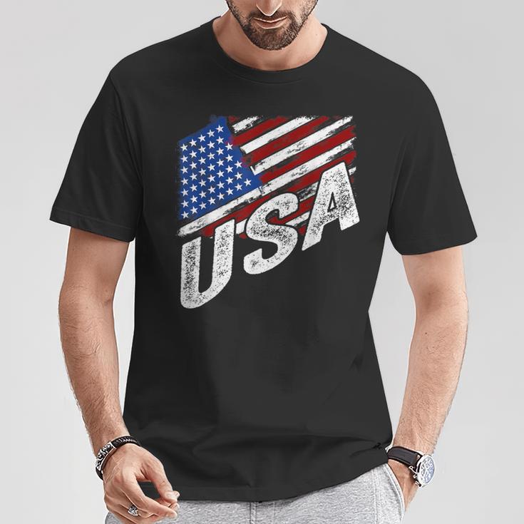 4Th Of July Usa American Flag United States T-Shirt Unique Gifts