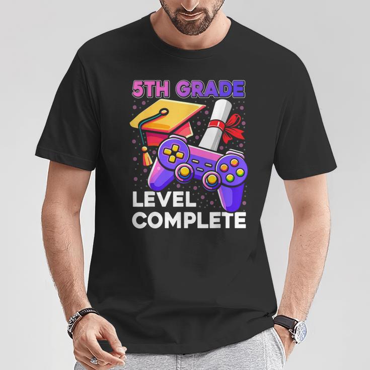 5Th Grade Level Complete Graduation 5Th Grade End Of School T-Shirt Unique Gifts