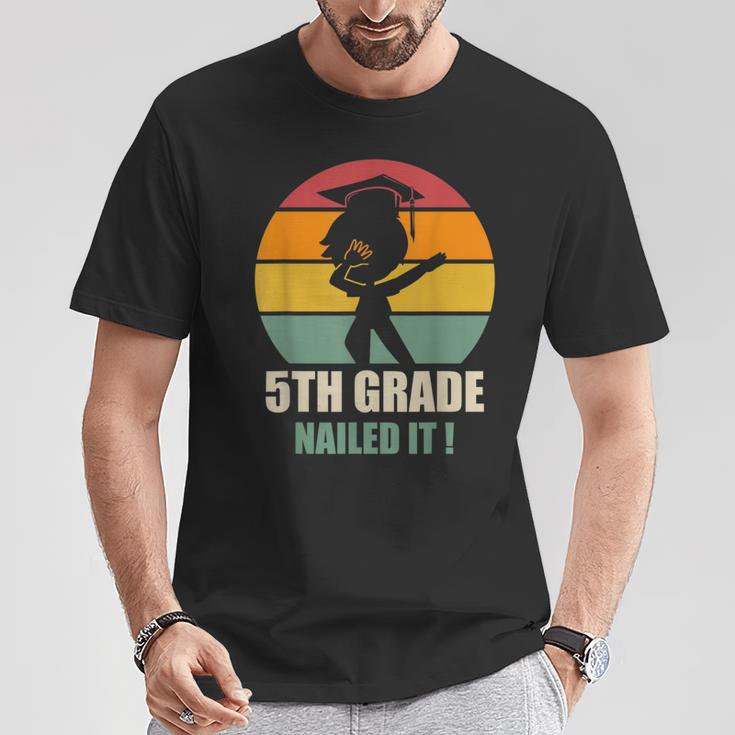 5Th Grade Nailed It Graduation Dab 2021 Graduation T-Shirt Unique Gifts