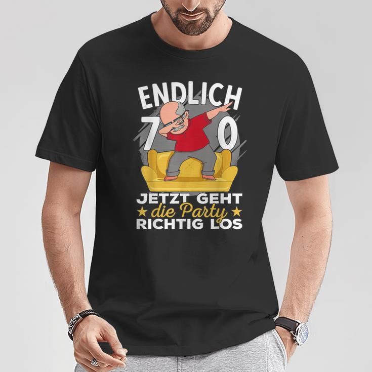 70S Birthday Man Ich Bin Jetzt 70Th Birthday Grandpa S T-Shirt Lustige Geschenke