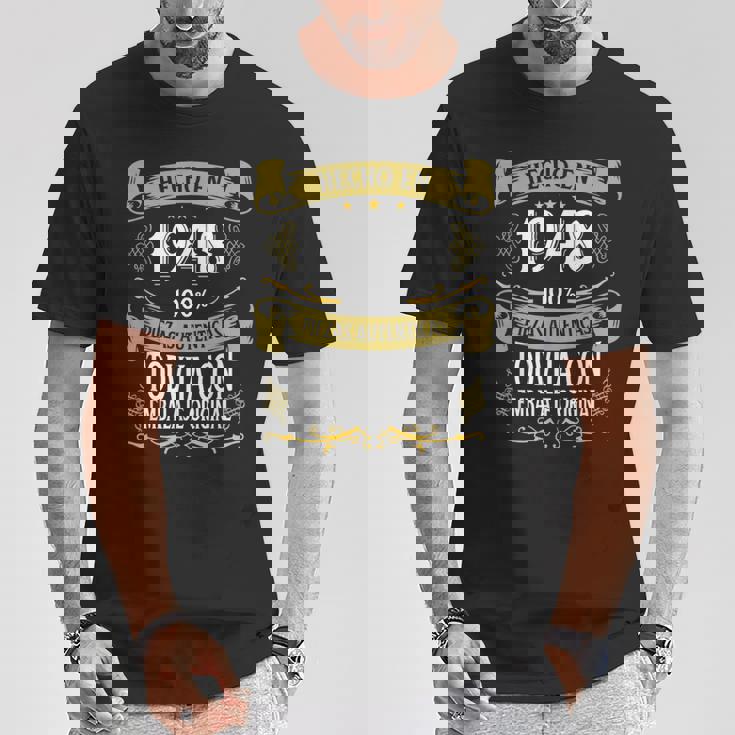 75 Años Cumpleaños Regalo Hombre Hecho En 1948 Hecho En 1948 Camiseta unisex Regalos divertidos