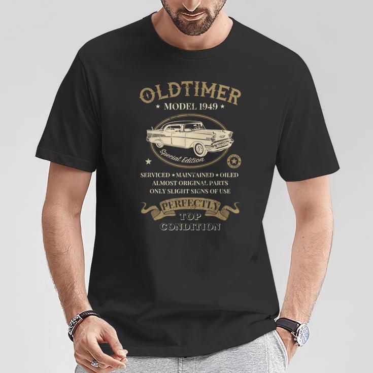 75 Geburtstagintage Oldtimer Modell 1949 T-Shirt Lustige Geschenke