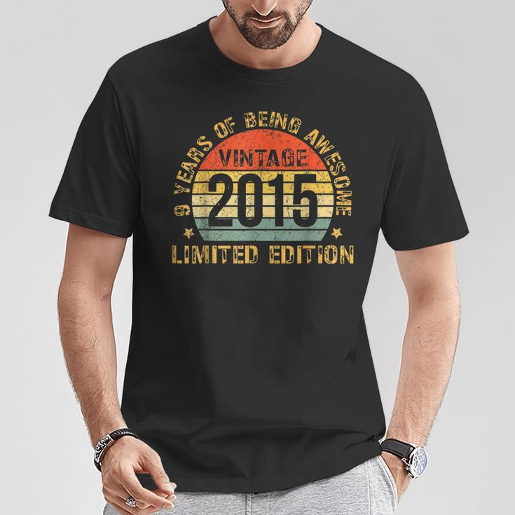 9Yr Bday Son Boy 2015 9Th 9 Year Old Birthday T-Shirt Funny Gifts