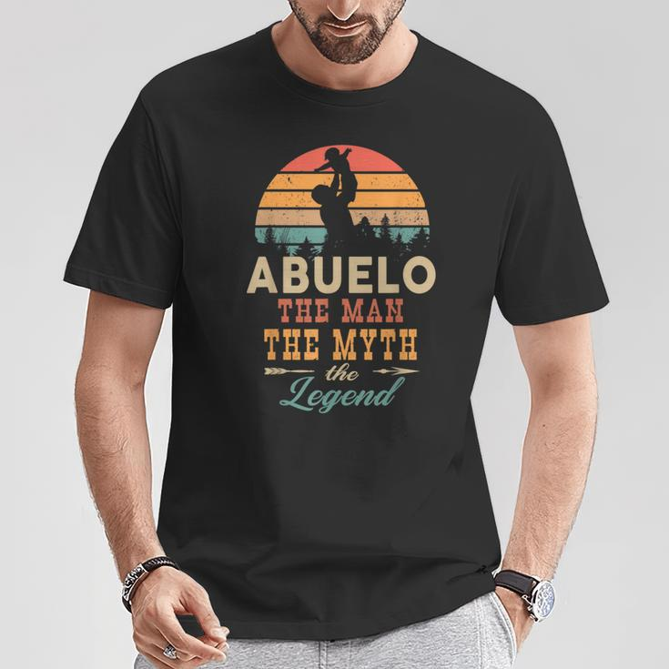 Abuelo The Man The Myth The Legend Retro Vintage Abuelo T-Shirt Unique Gifts