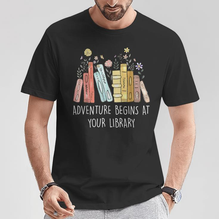 Adventure Begins At Your Library Summer Reading 2024 Books T-Shirt Unique Gifts