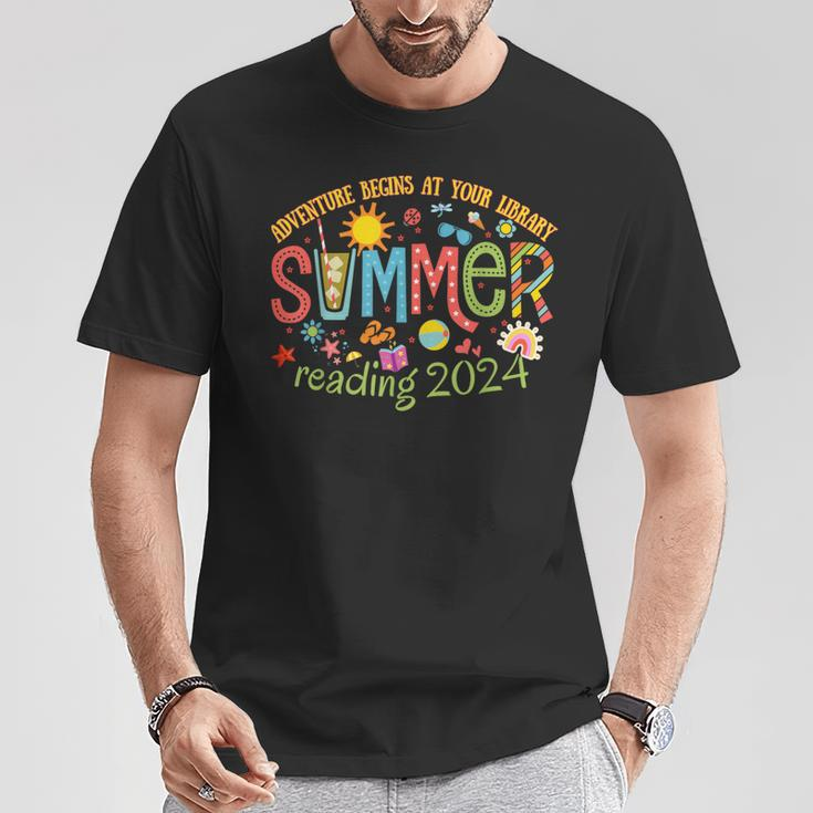 Adventure Begins At Your Library Summer Reading Program 2024 T-Shirt Unique Gifts