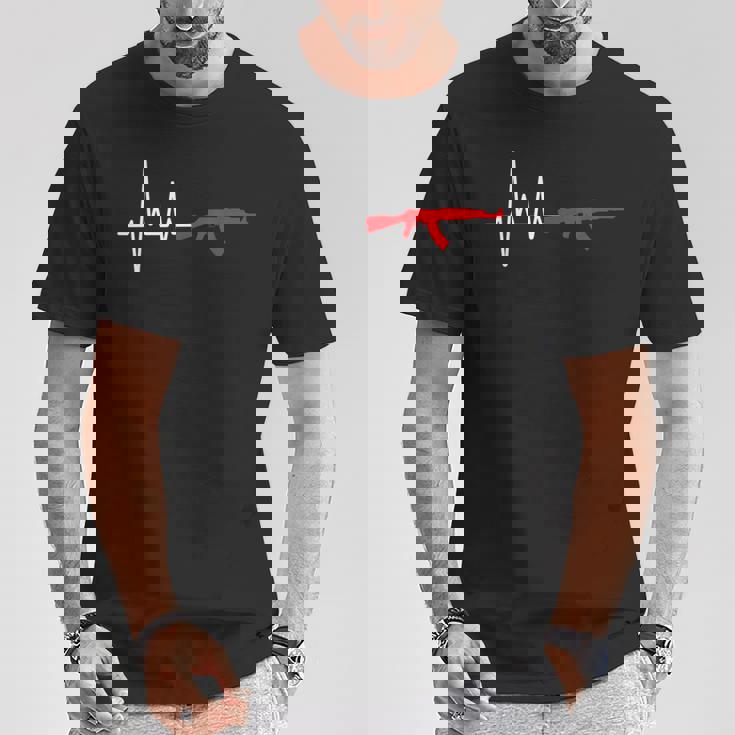 Ak-47 Kalashnikov Rifle Y Ruso Pistola Camiseta unisex Regalos divertidos