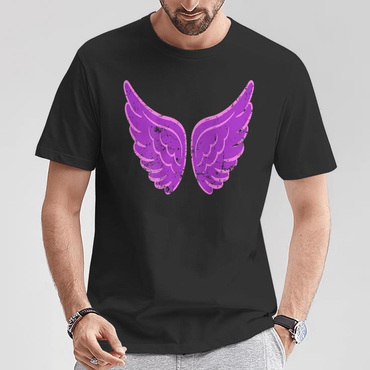 Alas De Angel Con Alas En La Espalda Angel Camiseta unisex Regalos divertidos