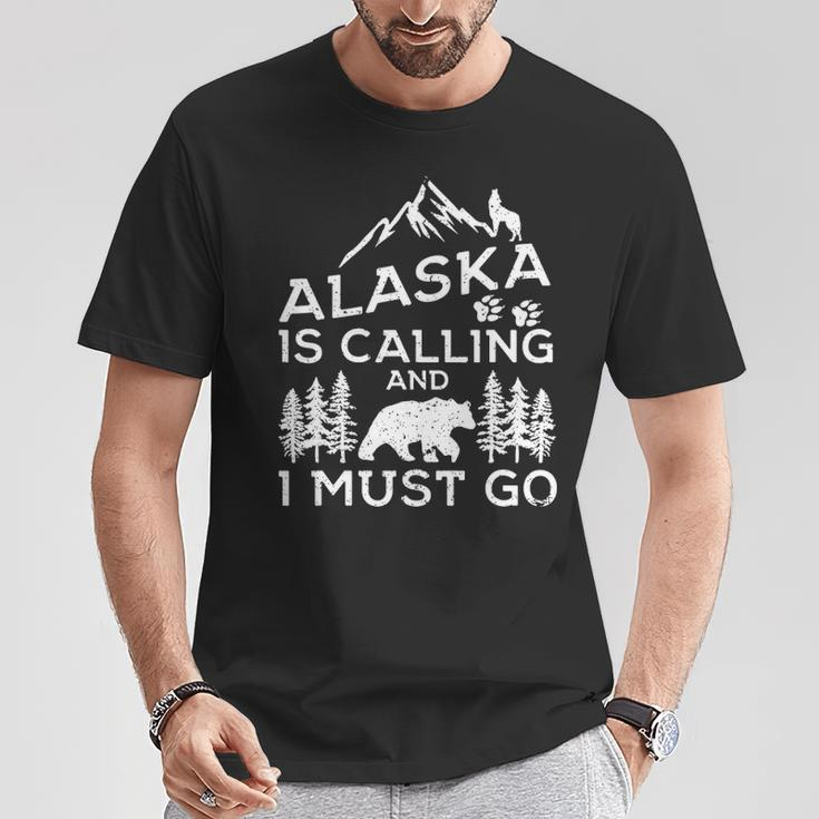 Alaska Is Calling And I Must Go Cool Alaska Vacation T-Shirt Unique Gifts
