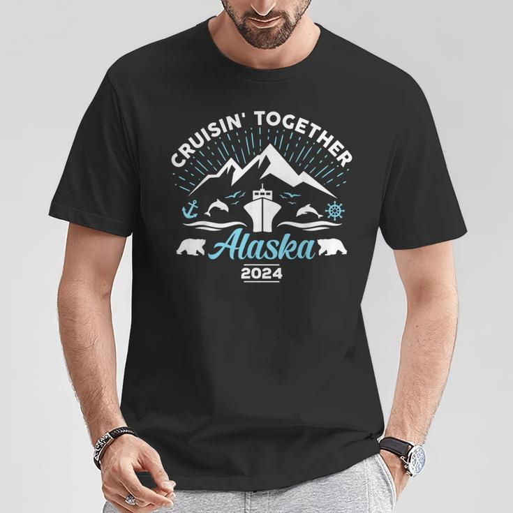 Alaska Cruise 2024 Family Friends Group Travel Matching T-Shirt Personalized Gifts