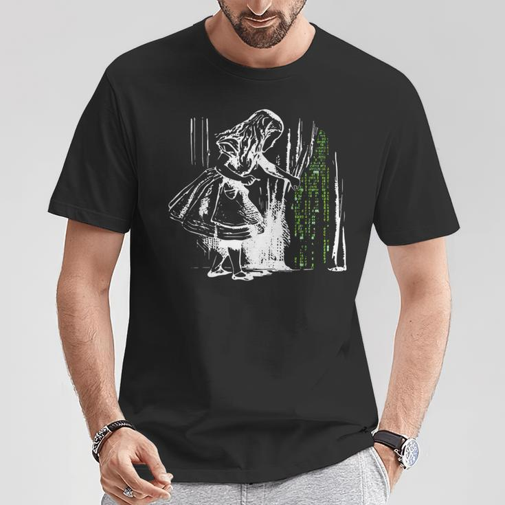 Alice In Matrix Land Programmer T-Shirt Unique Gifts