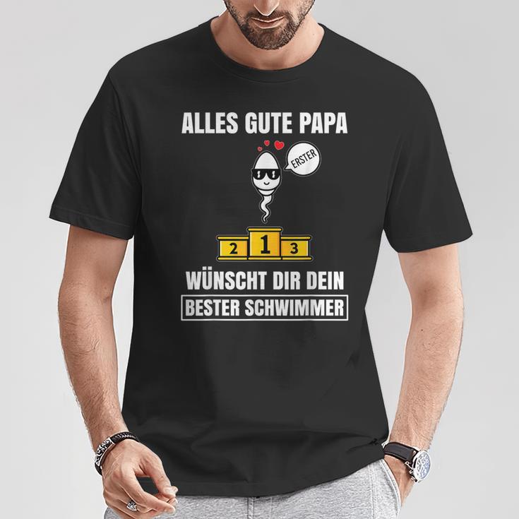 Alles Gute Papa Dein Beste Schwimmer -Ater Papa Father's Day S T-Shirt Lustige Geschenke