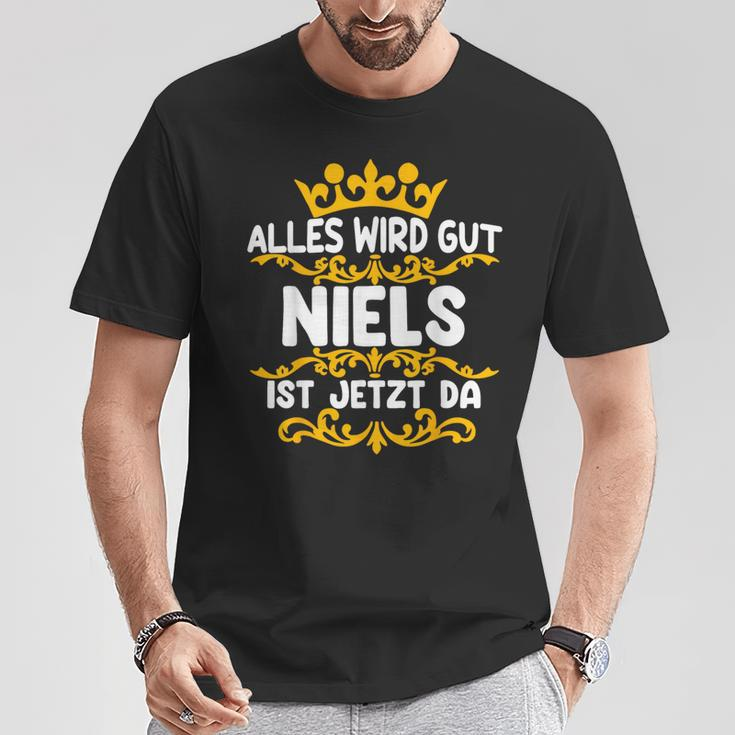 Alles Wird Gut Niels Ist Da T-Shirt Lustige Geschenke
