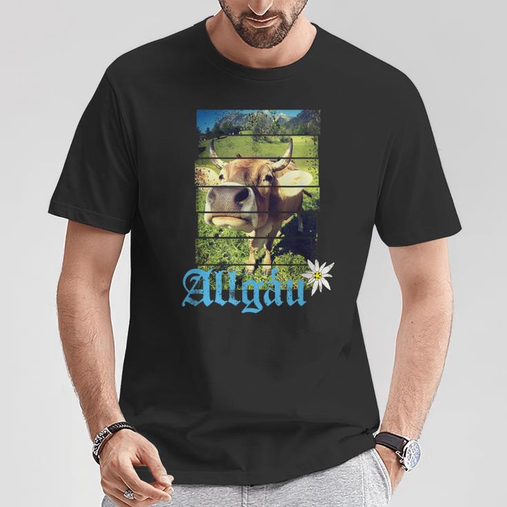 Allgäu Alpenintage Kuh Bayern Deutschland Souvenir S T-Shirt Lustige Geschenke