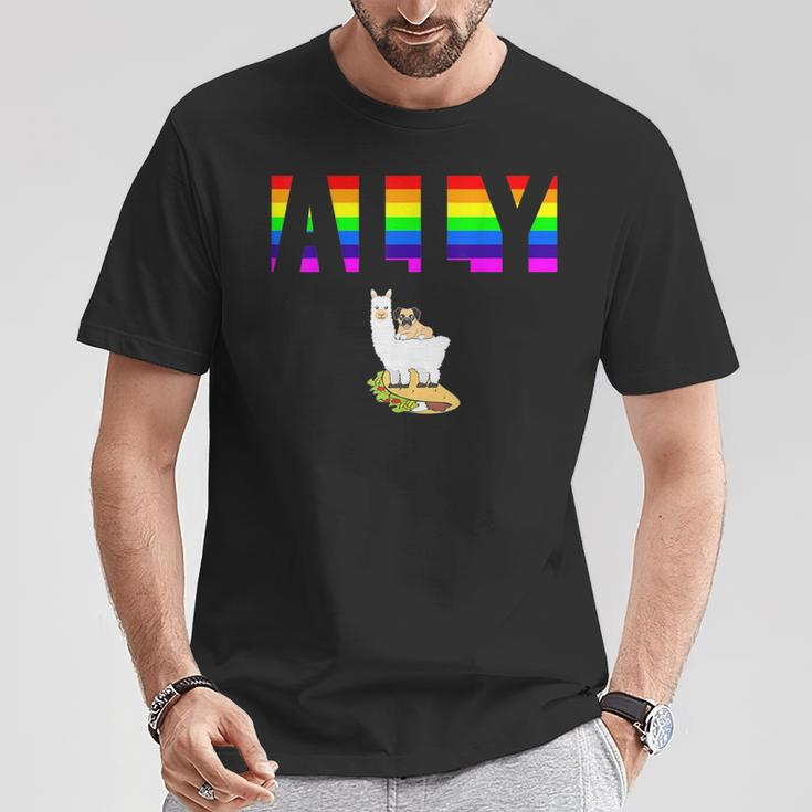 Ally Pride Lgbtq Equality Rainbow Lesbian Gay Transgender T-Shirt Unique Gifts