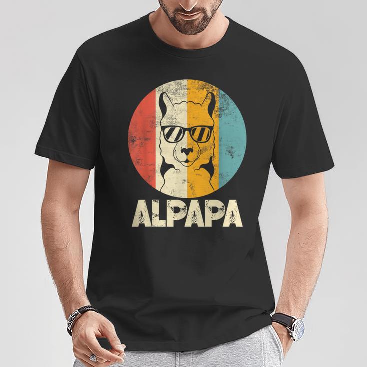 Alpa Alpaca Papa T-Shirt Lustige Geschenke