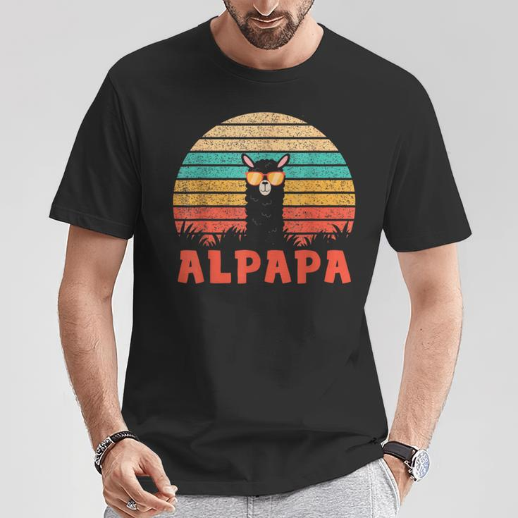 Alpapa Alpaka Lama Fan Liebhaber Dad Frischgebackenerater T-Shirt Lustige Geschenke