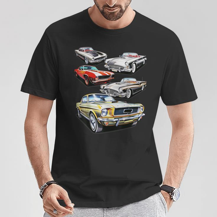 American Muscle Cars Vintage Classic Cars T-Shirt Funny Gifts