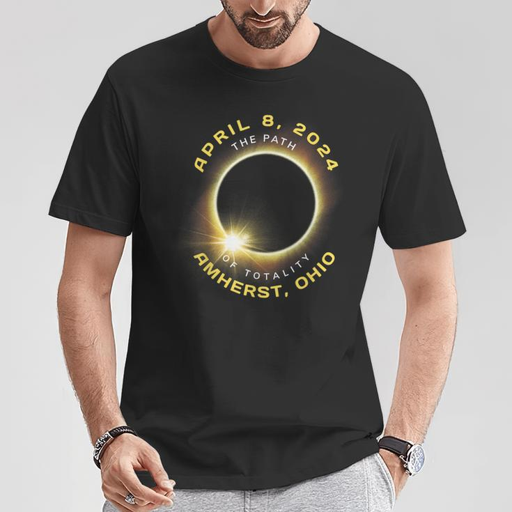Amherst Ohio Solar Eclipse Totality April 8 2024 Souvenir T-Shirt Unique Gifts