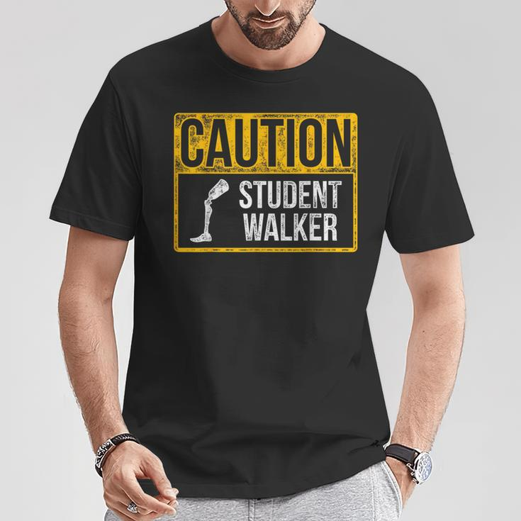 Ampu Humor Student Walk Leg Arm Recovery T-Shirt Unique Gifts