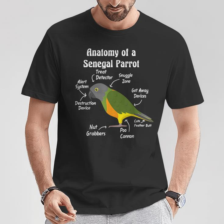 Anatomy Of A Senegal Parrot T-Shirt Unique Gifts