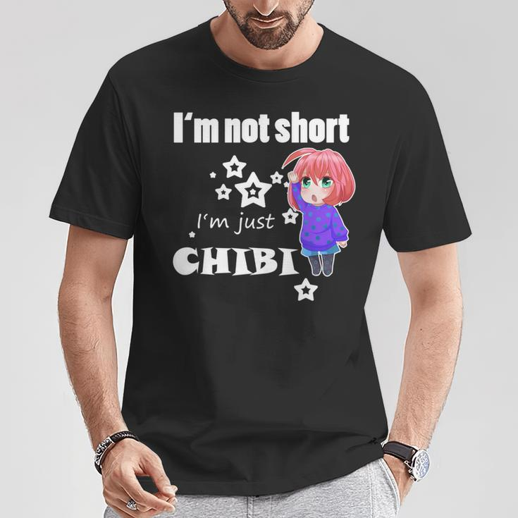 Anime Chibi I'm Not Short Manga Otaku Mangaka Geschenk T-Shirt Lustige Geschenke