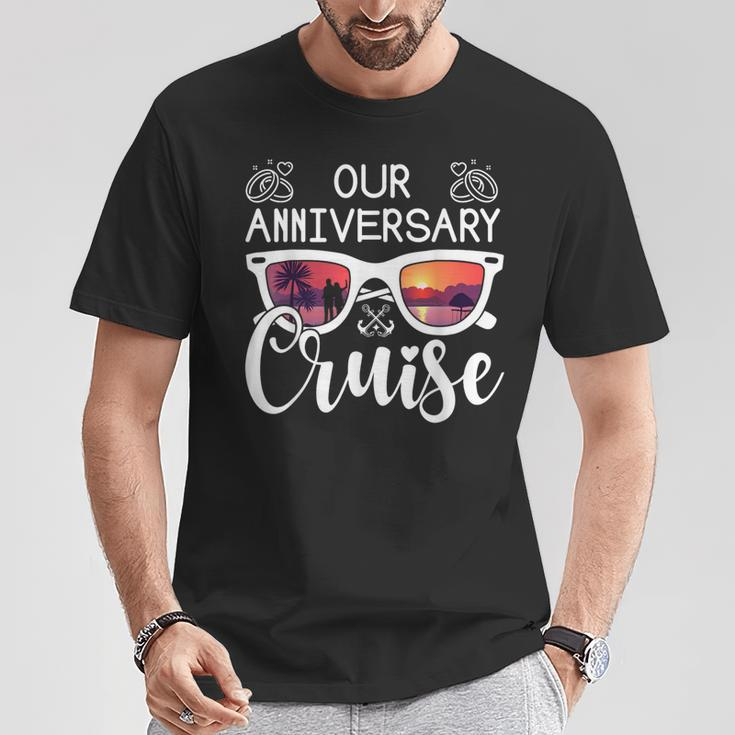 Our Anniversary Cruise Matching Cruise Ship Boat Vacation T-Shirt Personalized Gifts