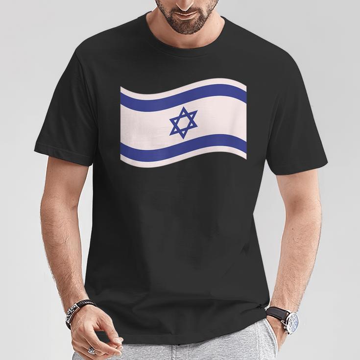 Apoye A Israel Con La Bandera Israelí Con La Estrella De David Camiseta unisex Regalos divertidos