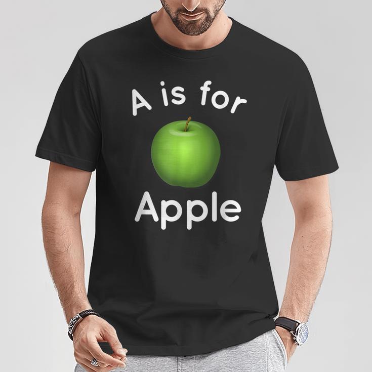 Apple Toddler A Is For Apple Apple Picking Orchard T-Shirt Unique Gifts