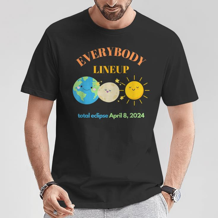 April 8 2024 Earth Moon Sun Cute T-Shirt Unique Gifts