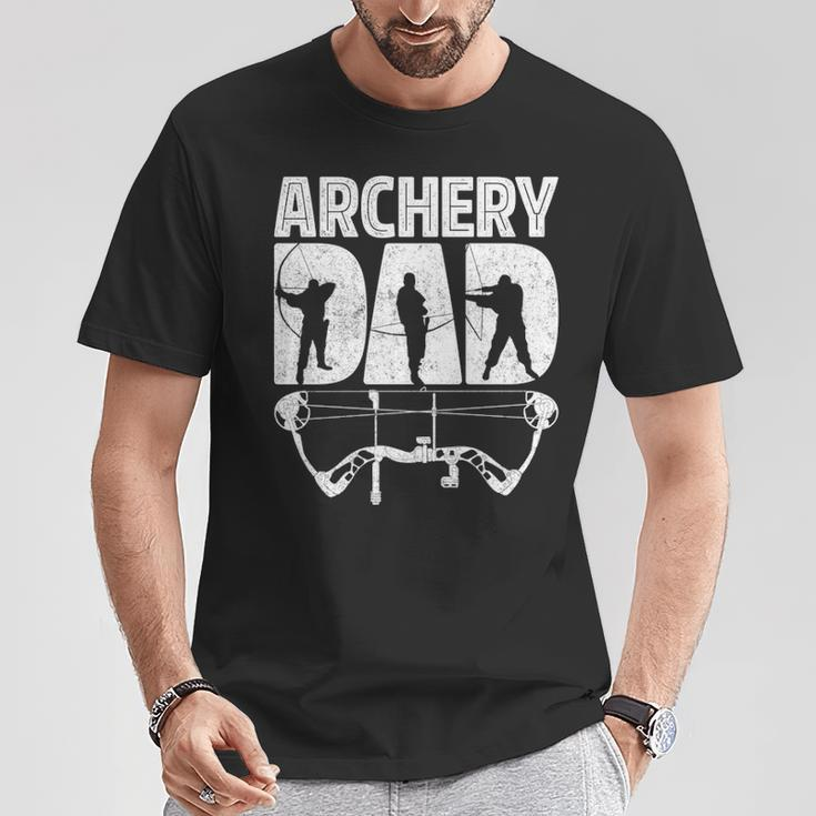 Archery Dad Archer Men Fathers Day Vintage Bow And Arrow T-Shirt Unique Gifts