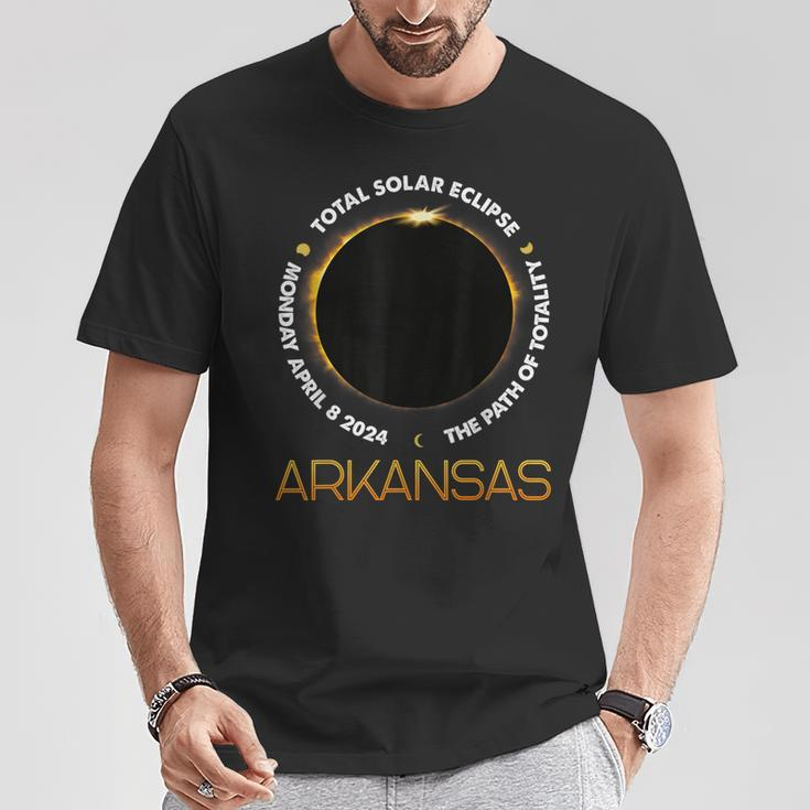 Arkansas Total Solar Eclipse 2024 American Totality April 8 T-Shirt Unique Gifts