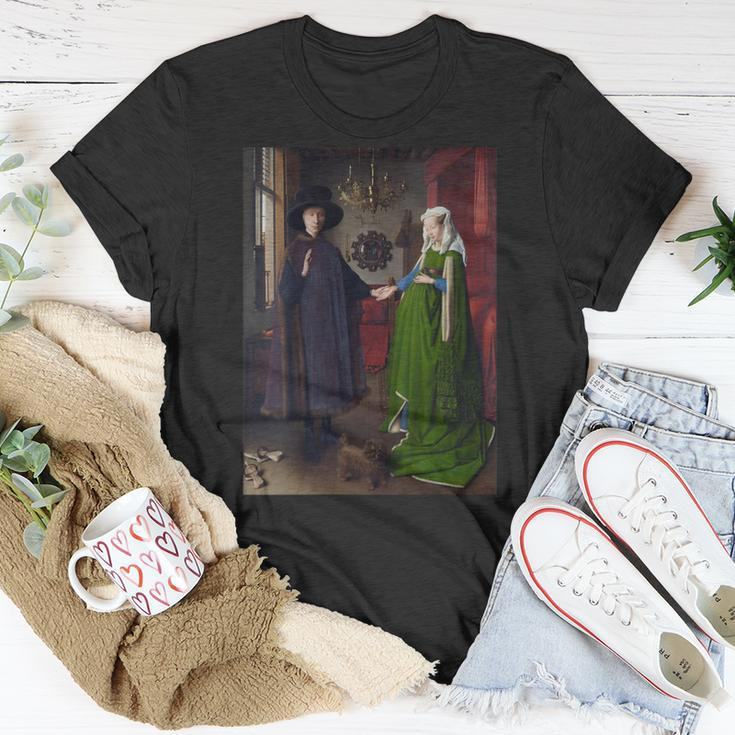 The Arnolfini Wedding By Jan Van Eyck T-Shirt Unique Gifts