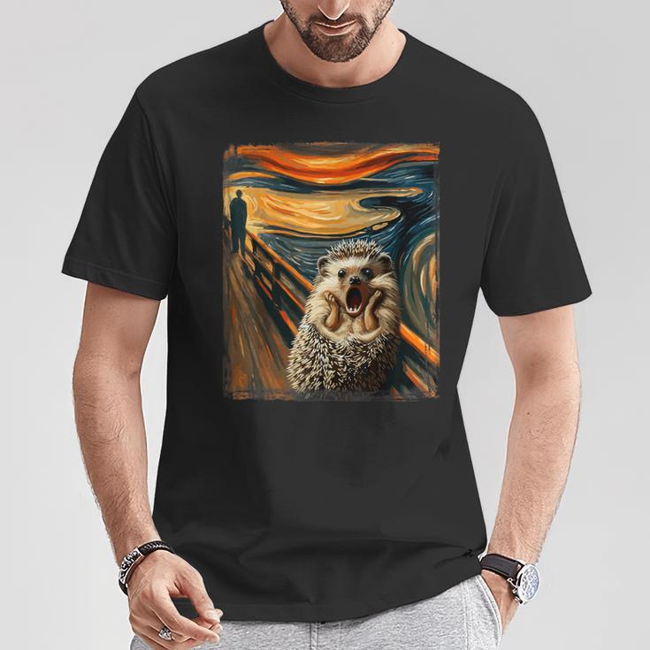 Artsy Scream For Hedgehog Lovers Artistic Hedgehog T-Shirt Unique Gifts