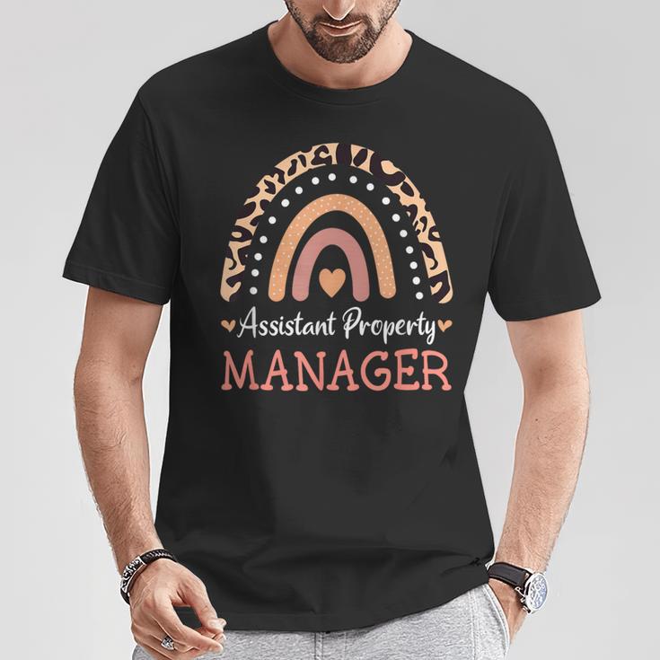 Assistant Property Manager Leopard Rainbow Appreciation T-Shirt Unique Gifts