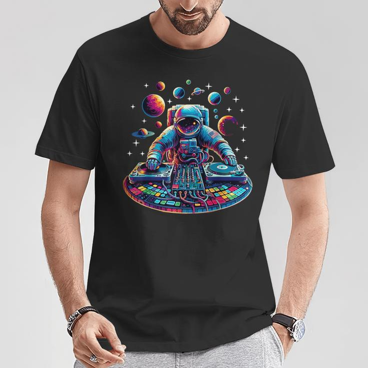 Astronaut Dj Planets Djing In Space T-Shirt Unique Gifts