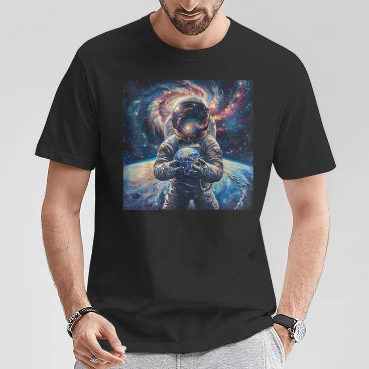 Astronauten Galaxie Weltraum Planeten Weltall Astronaut T-Shirt Lustige Geschenke