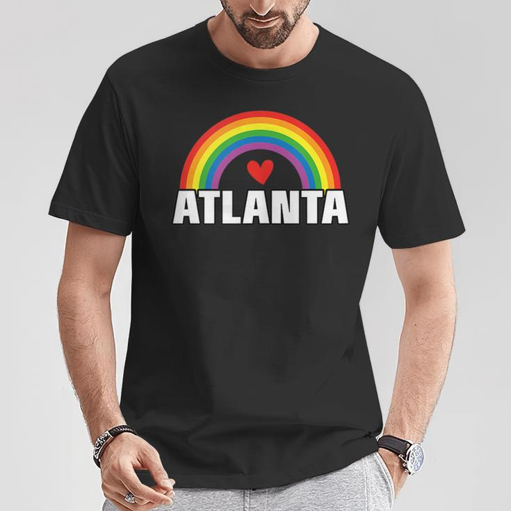 Atlanta Gay Pride Month Festival 2019 Rainbow Heart T-Shirt Unique Gifts
