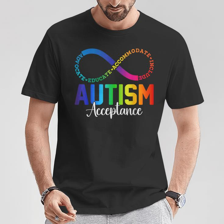 Autism Awareness Acceptance Infinity Symbol Women T-Shirt Unique Gifts