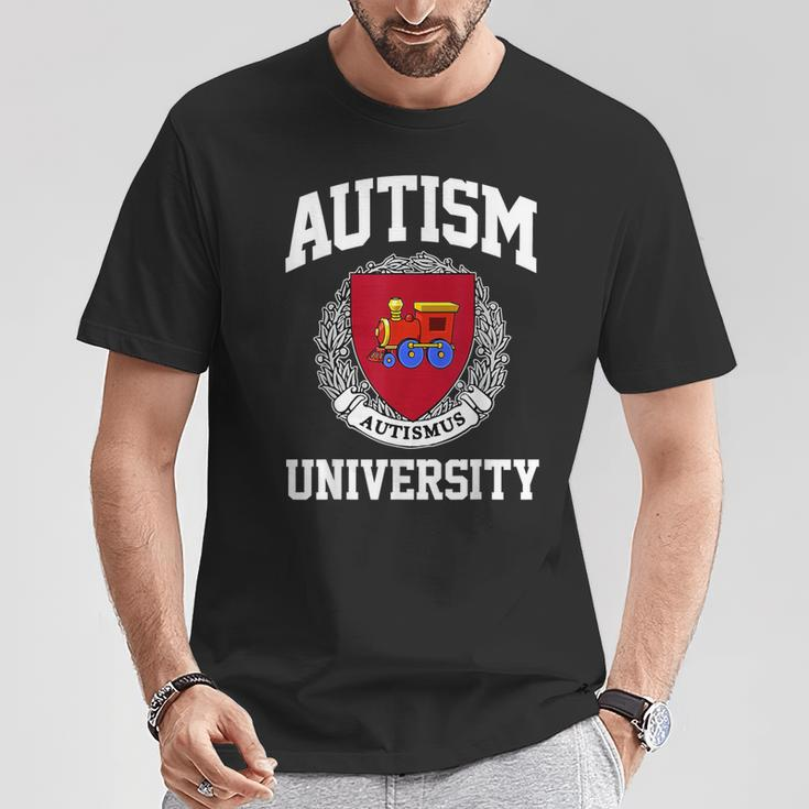 Autism Awareness University Puzzle Pieces Support Autismus T-Shirt Funny Gifts