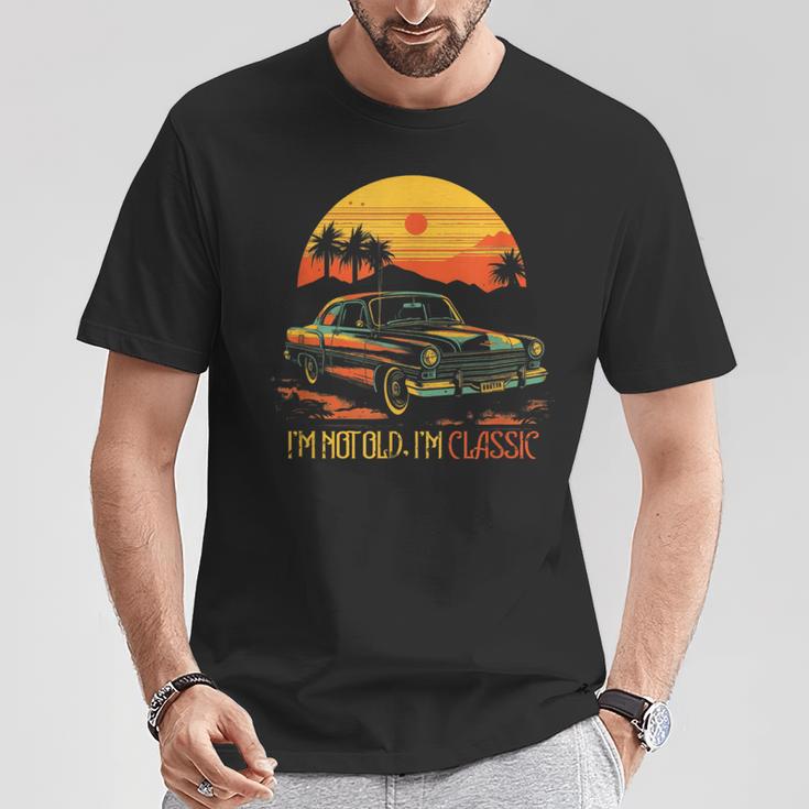 Autoliebhaber Geburtstag Autos Papa Opa T-Shirt Lustige Geschenke