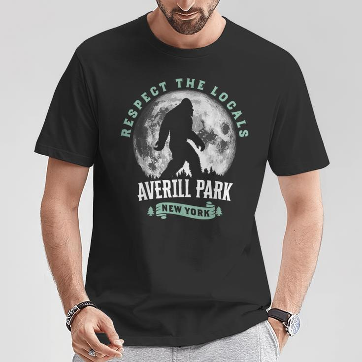 Averill Park New York Respect The Locals Bigfoot Night T-Shirt Unique Gifts