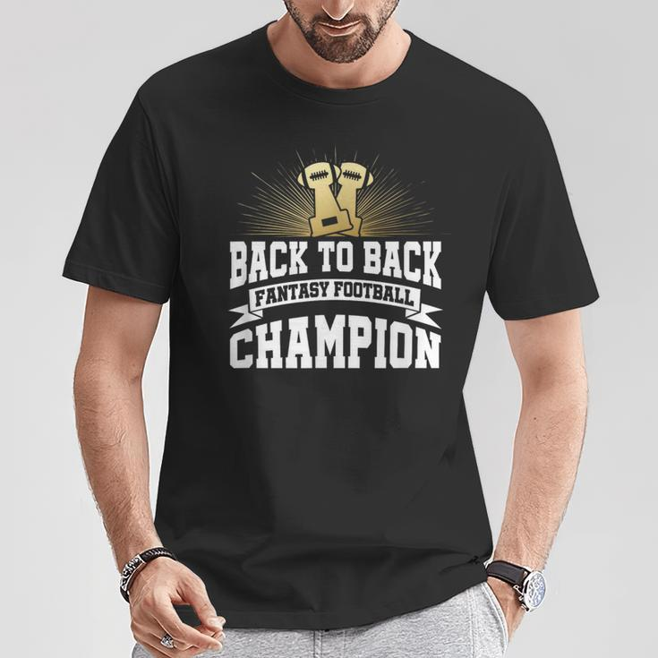 Back To Back Fantasy Football Champion League For Men T-Shirt Unique Gifts